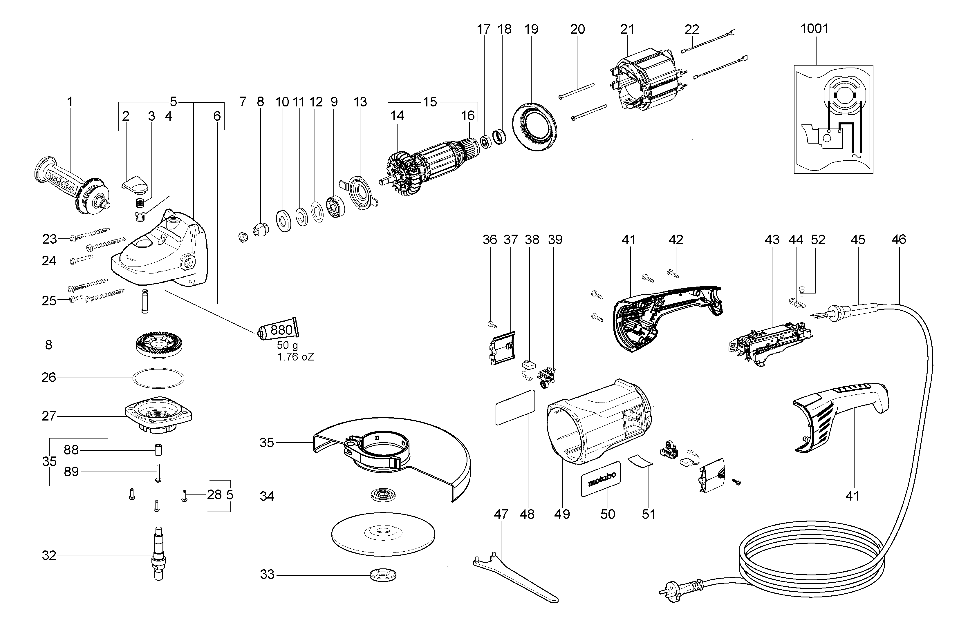 Большие угловые шлифмашины Metabo W 21-180 (06440260)