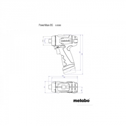Аккумуляторная дрель-шуруповерт Metabo PowerMaxx BS Basic Set 600080880