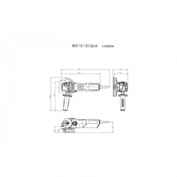 Угловая шлифовальная машина Metabo WEV 10-125 Quick 600388950