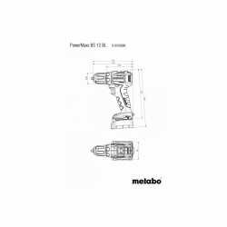 Аккумуляторная дрель-шуруповерт Metabo PowerMaxx BS 12 BL 601038500