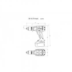 Аккумуляторная ударная дрель Metabo SB 18 LTX Impuls 602192500