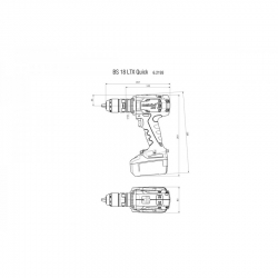 Аккумуляторная дрель-шуруповерт Metabo BS 18 LTX Quick 602193650