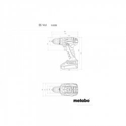 Аккумуляторная дрель-шуруповерт Metabo BS 14.4 602206510