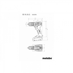Аккумуляторная дрель-шуруповерт Metabo BS 18 L BL Q 602327800