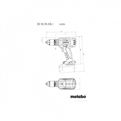 Аккумуляторная дрель-шуруповерт Metabo BS 18 LTX-3 BL I 602354840