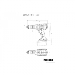 Аккумуляторная ударная дрель Metabo SB 18 LTX-3 BL Q I 602357660