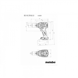 Аккумуляторная дрель-шуруповерт Metabo BS 18 LTX BL Q I 602359850