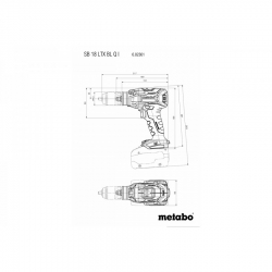 Аккумуляторная ударная дрель-шуруповерт Metabo SB 18 LTX BL Q I 602361850
