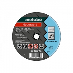 Novorapid 230 x 1,9 x 22,23, Inox, TF 41 Metabo 616274000