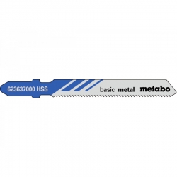 5 лобзиковых пилок, серия «basic metal», 51/ 1,2 мм Metabo 623637000