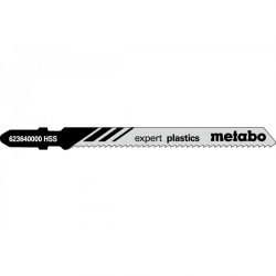 5 лобзиковых пилок, серия «expert plastics», 74/2,0 мм Metabo 623640000