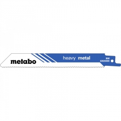 5 пилок для сабельных пил, «heavy metal», 150 x 1,25 мм Metabo 628260000