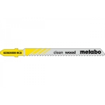5 лобзиковых пилок, серия «clean wood», 74/ 2,5 мм Metabo 623634000